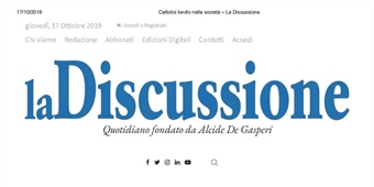 La Discussione, 17 ottobre 2019